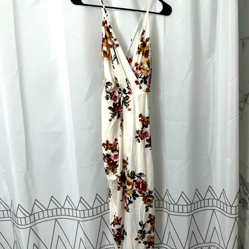 Flourishing Beauty Floral Midi Dress - Ivory NEW with tags XL